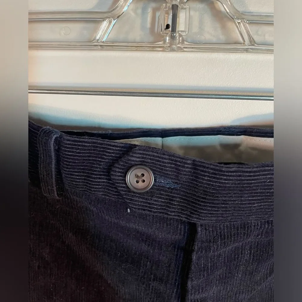 Vintage Lauren Ralph Lauren Mens Black Corduroy Pants 34 by 32‎